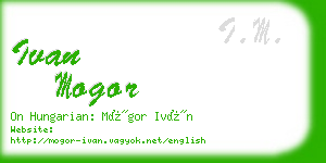 ivan mogor business card